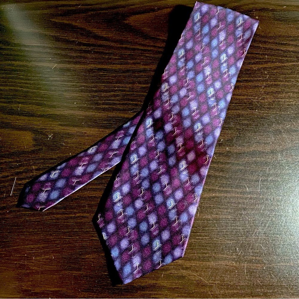 Vintage Purple Bill Blass Mens’ Tie